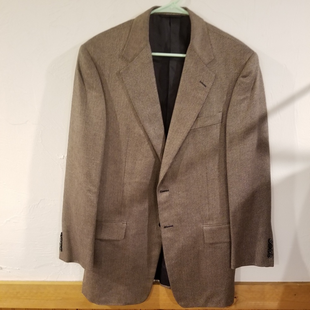 Hickey Freeman Blazer Sport Coat Silk Cashmere